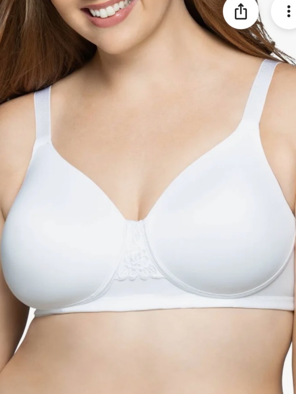 Vanity fair Beauty back Full Figure Wirefree Smoothing Bra Sz 40D